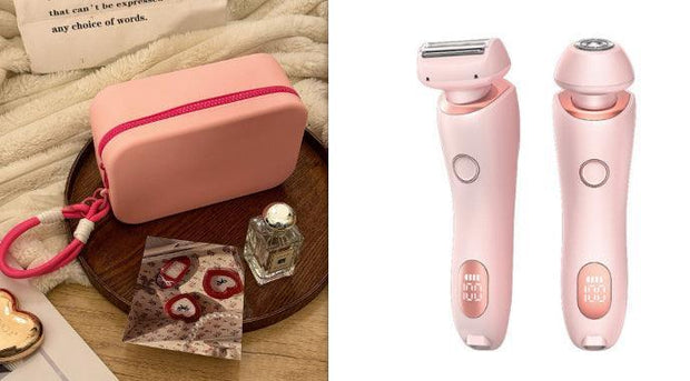 2 In 1 Hair Removal Epilator USB Rechargeable Trimmer Women Body Razor Face Leg Armpit Bikini Hand Pubic Shaver Hair Remover - JNR Products