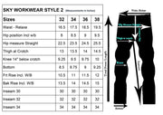 Mens Construction Pants Utility Work Heavy Duty Workwear Trousers Carpenter Knee Reinforcement Cordura Safety Pants Black W30-L30 - JNR Products