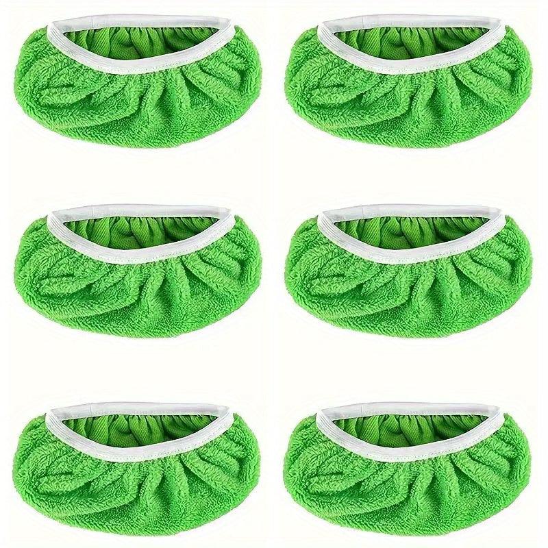 6/10 Pack, Reusable Mop Replacement Pad, Flat Plate Mop Cloth, Washable and Durable Replacement Mop Cloth, High Dust Absorption Rate and Water Absorption Rate, Wet and Dry Use, Easy to Clean, Cleaning Supplies - JNR Products