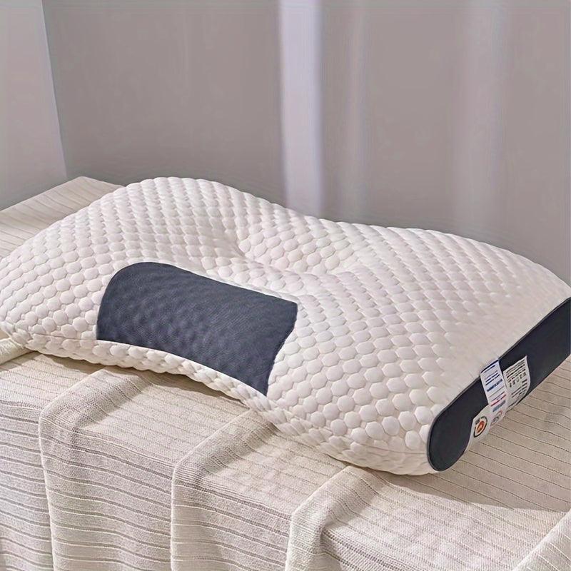 1pcs/2pcs Washable Knitted Cotton Neck Massage High Pillow Core, Quick Help For Sleep, Fit Cervical Vertebra Protection, Suitable For Side Sleeping And Back Sleeping - JNR Products