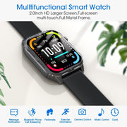 Smart Watch for Android and iPhone, H5 IP68 Waterproof Smartwatch for Women Men , Smart Watch with Bluetooth Call(Answer/Make Calls), Black - JNR Products