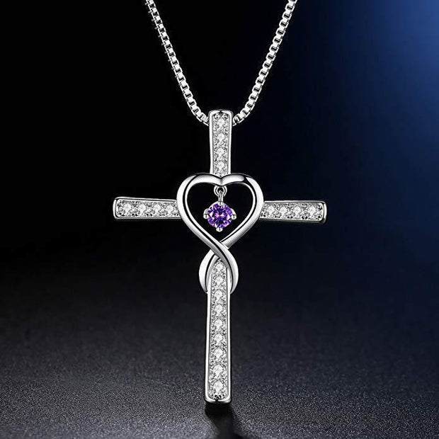 Fashion Cross Religious Belief Inlaid Zircon Pendant - JNR Products