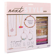 Next Style D.I.Y. Stone & Gem Jewelry Kit, Create 10 Jewelry Pieces, Boys and Girls, Child, Ages 8+ - JNR Products