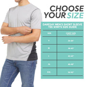 4 Pack: Daresay Mens Dri Fit Shirts Moisture Wicking Tshirt For Men Gym Shirts For Men (up to Size 3X) - JNR Products