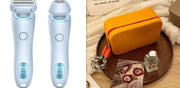 2 In 1 Hair Removal Epilator USB Rechargeable Trimmer Women Body Razor Face Leg Armpit Bikini Hand Pubic Shaver Hair Remover - JNR Products