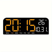 Luminous Large Screen LED Alarm Clock - Displays Week, Temperature, Humidity, and Timer - Perfect for Bedroom, Living Room, and Office Decoration with Modern Design - JNR Products