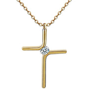 Cross Pendant New Simple Necklace Titanium Steel Plating - JNR Products