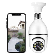 ruchs Secure Camera Surveillance Camera Nightvision Light E27 Plug Nightvision 1080P Outdoor 360 ° Panoramic Plug Smart Home Secure Wireless Camera - JNR Products