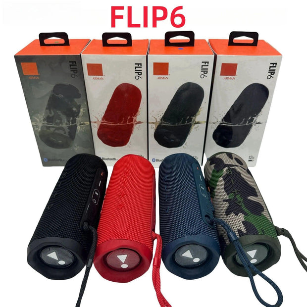 speaker flip 6 Outdoor Sports Waterproof Portable Subwoofer Bass Wireless BT 5.1 Speaker with TF USB FM Local Warehouse - JNR Products