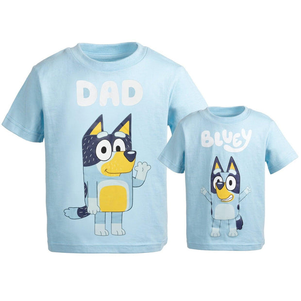 Bluey Bandit Dad Mens Matching Family T-Shirt Blue X-Large - JNR Products