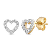 Forever Bride 10K Yellow Gold 1/3 CTTW Diamond Cushion Bridal Ring Set, Women, Adults - JNR Products