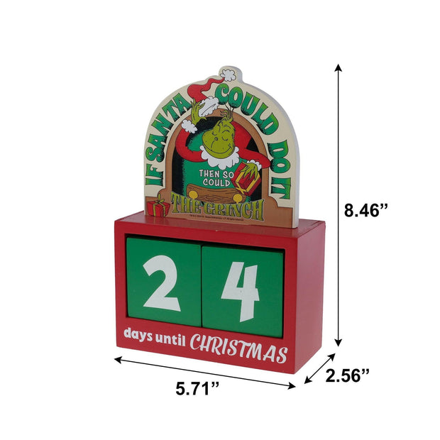 Dr. Seuss' How the Grinch Stole Christmas Red Countdown Christmas Countdown Calendar by Ruz - JNR Products