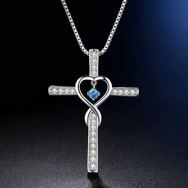 Fashion Cross Religious Belief Inlaid Zircon Pendant - JNR Products