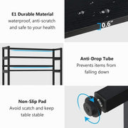 5-Tier Kitchen Bakers Rack Utility Storage Shelf Microwave Oven Stand, Industrial Microwave Cart Kitchen Stand with Hutch - JNR Products