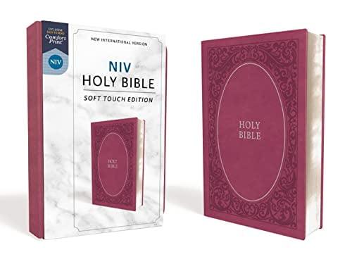 NIV, Holy Bible, Soft Touch Edition, Imitation Leather, Pink, Comfort Print, (Hardcover) - JNR Products