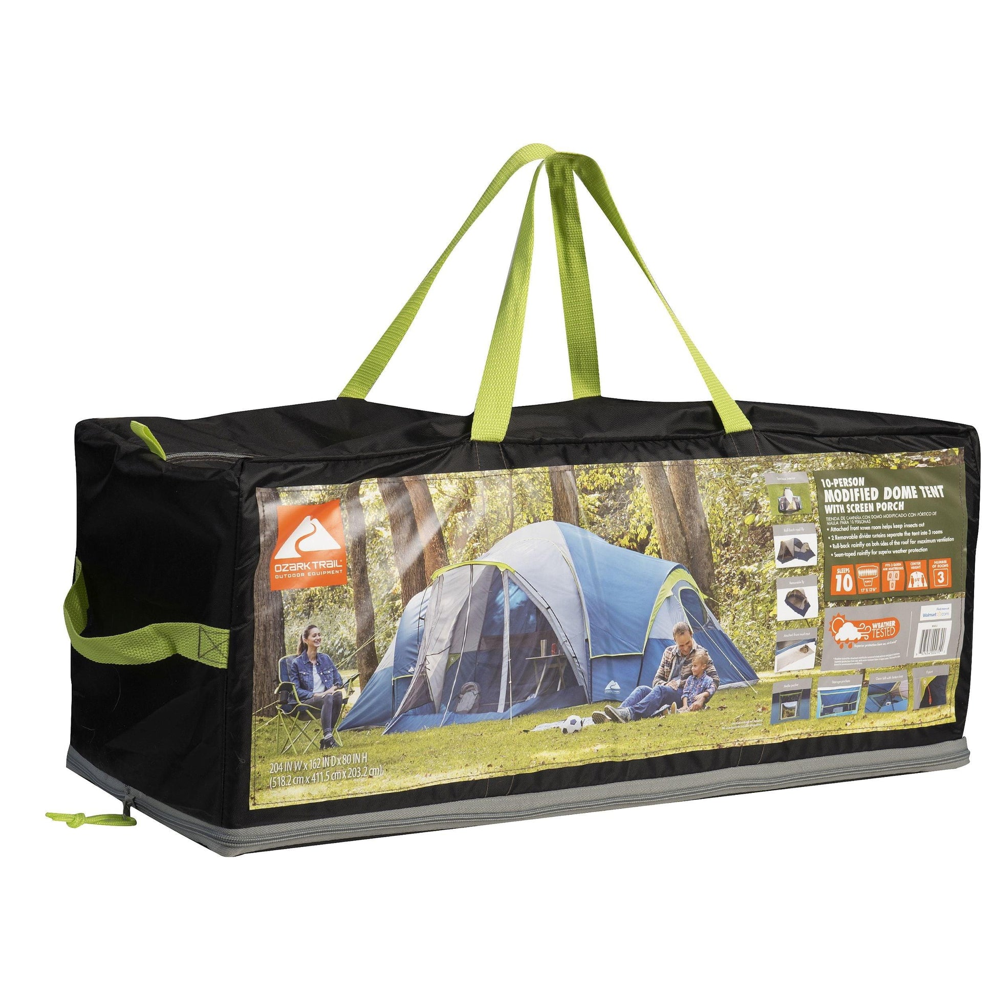 Ozark Trail 10-Person Modified Dome Tent with Screen Porch - JNR Products