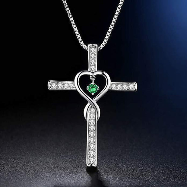 Fashion Cross Religious Belief Inlaid Zircon Pendant - JNR Products