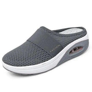 Women Walking Shoes Air Cushion Slip-On Orthopedic Diabetic Ladies Platform Mules Mesh Lightweight Slipper Wedge Female Sneaker - JNR Products