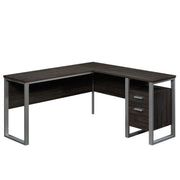 Sauder Rock Glen Contemporary L-Shaped Desk with Drawers, Blade Walnut Finish - JNR Products