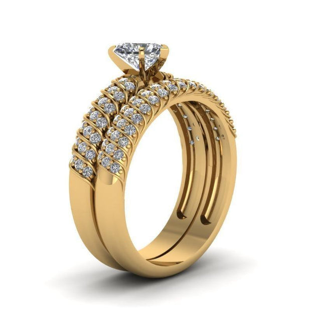 1pcs Gold Couple Rings Women Exquisite Rhinestones Zirconia Rings Trendy Men Stainless Steel Ring Fashion Jewelry For Lover Gifts - JNR Products