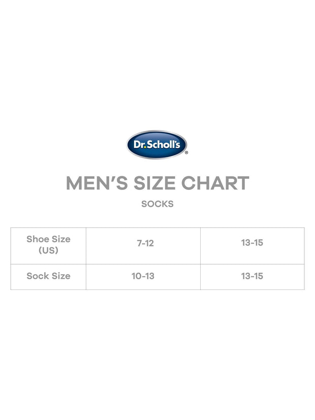 Dr. Scholl's Men's Diabetes & Circulatory Ankle Socks, 6 Pack - JNR Products