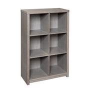 Honey-Can-Do Laminate 6-Cubby Cube Storage Shelves, Gray, Holds up to 15 lb per Shelf - JNR Products