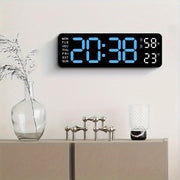 Luminous Large Screen LED Alarm Clock - Displays Week, Temperature, Humidity, and Timer - Perfect for Bedroom, Living Room, and Office Decoration with Modern Design - JNR Products