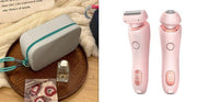 2 In 1 Hair Removal Epilator USB Rechargeable Trimmer Women Body Razor Face Leg Armpit Bikini Hand Pubic Shaver Hair Remover - JNR Products