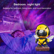 Bee Colorful Projection Lamp,Starry Nebula Ceiling LED Lamp with Timer and Remote, Kids Room Decor Aesthetic, for Christmas, Birthdays, Valentine's Day - JNR Products