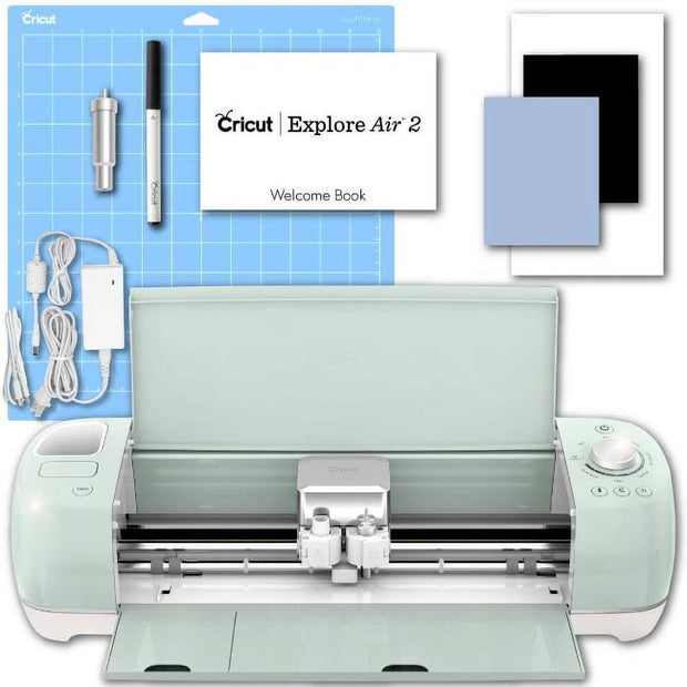 Cricut Explore Air 2 Machine with Iron-On and Vinyl Sampler Packs, Tool Set and Pens Bundle - JNR Products