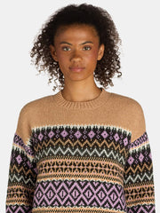 Time and Tru Women's and Women's Plus Fair Isle Pullover Sweater, Midweight, Sizes XS-4X - JNR Products