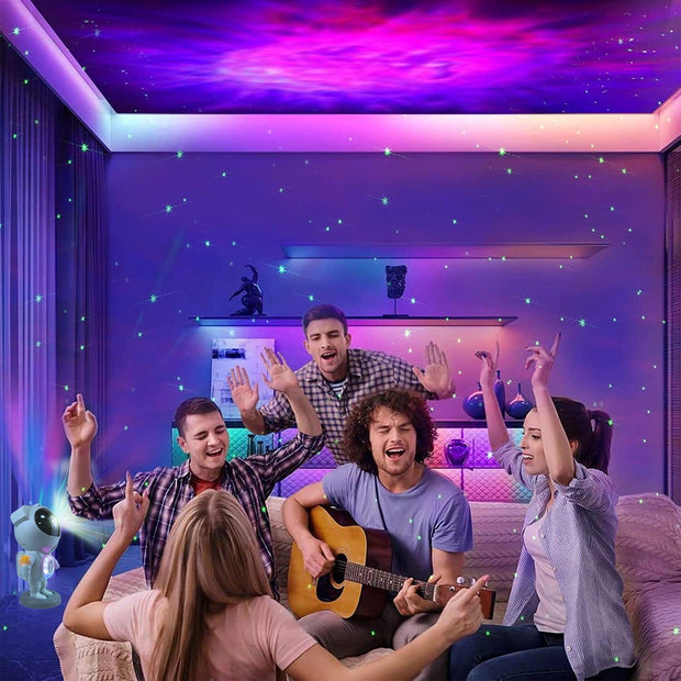 DAYBETTER Star Projector Galaxy Night Light,Astronaut Space Projector with Remote and Bluetooth Speaker,Kids Room Decor Aesthetic - JNR Products