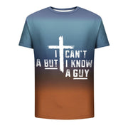 Dovford I Can't but I Know a Guy Jesus T-Shirt for Men Funny Christian T-Shirts for Men Crewneck Short Sleeve Tops 2024 - JNR Products