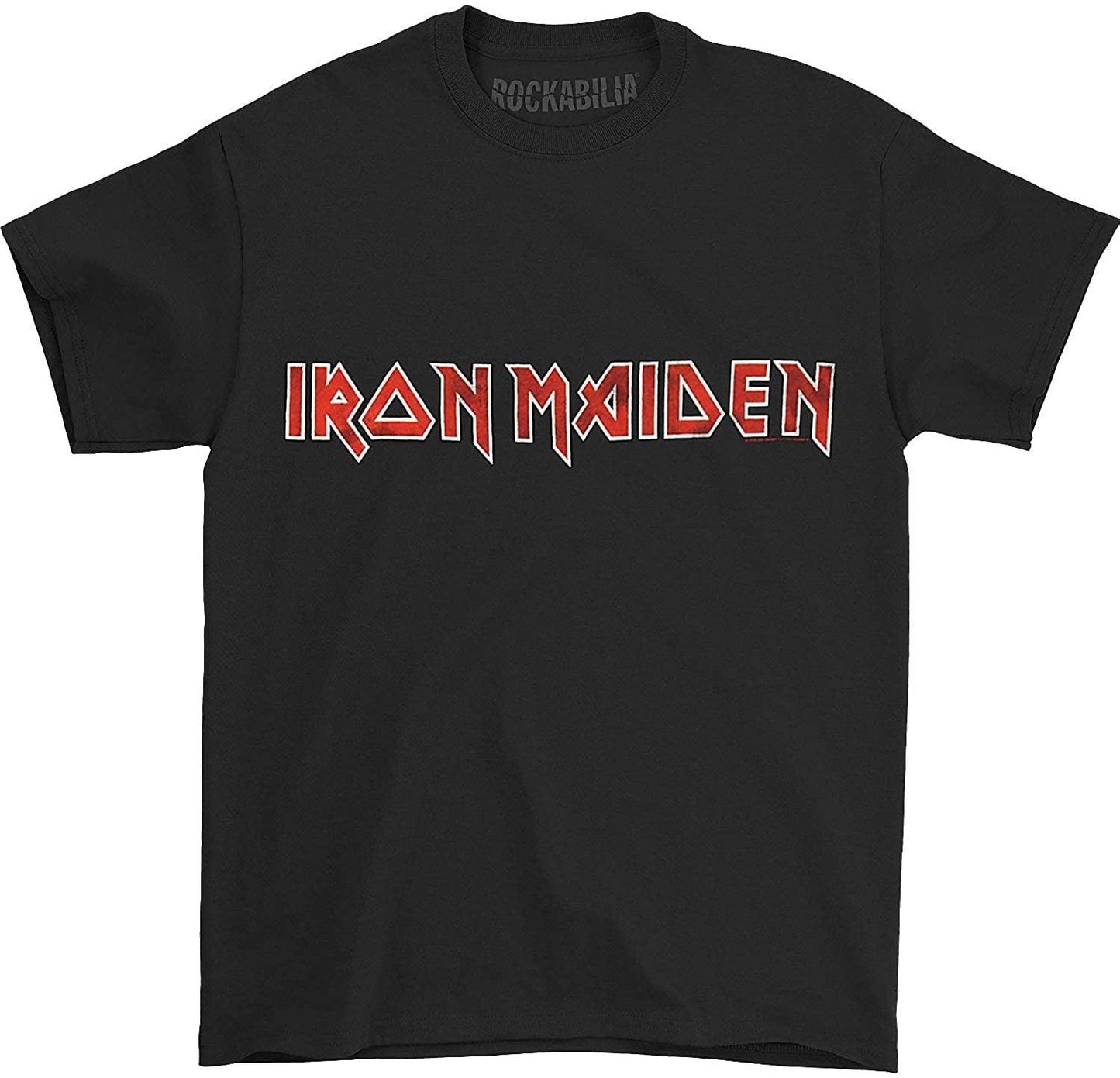 Men's Iron Maiden Distressed Logo T-shirt XX-Large Black - JNR Products