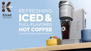 Keurig K-Iced Essentials Iced and Hot Single-Serve K-Cup Pod Coffee Maker, White - JNR Products