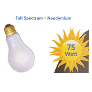 Aqua Culture Daylight Bulb Incandescent Reptile Lighting, 75 Watt - JNR Products