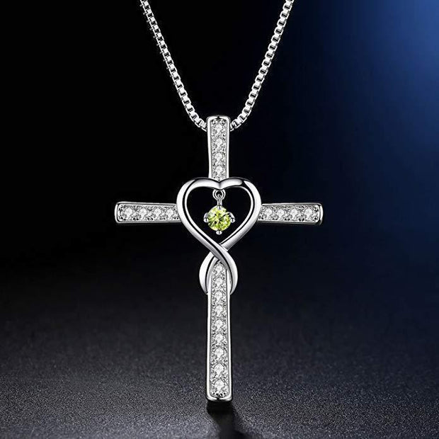 Fashion Cross Religious Belief Inlaid Zircon Pendant - JNR Products