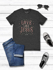 Blessed Girl Womens Boyfriend T-Shirt Love Like Jesus - JNR Products