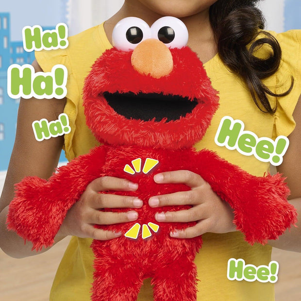 Sesame Street Tickle Me Elmo 13.5-inch Plush Doll, Laughs, Wiggles, and Giggles, Red - JNR Products