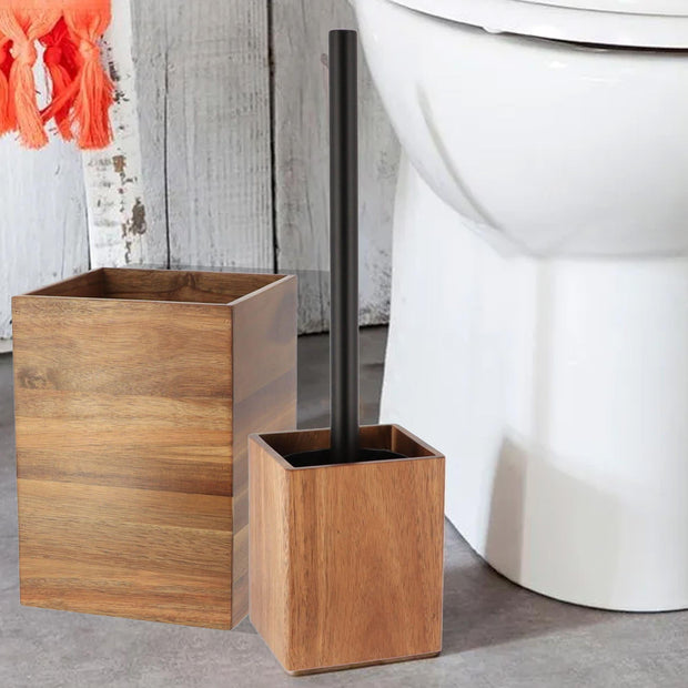 Acacia Wood Bathroom Accessory Set Collection - JNR Products