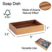 Acacia Wood Bathroom Accessory Set Collection - JNR Products