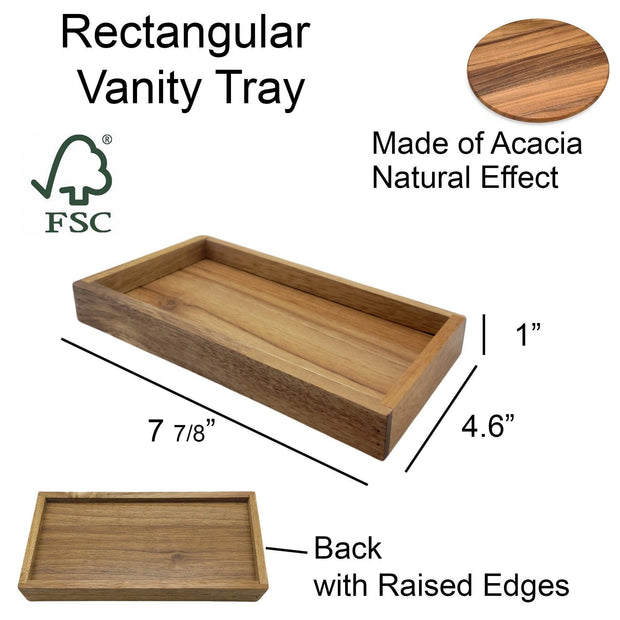 Acacia Wood Bathroom Accessory Set Collection - JNR Products