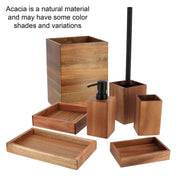 Acacia Wood Bathroom Accessory Set Collection - JNR Products