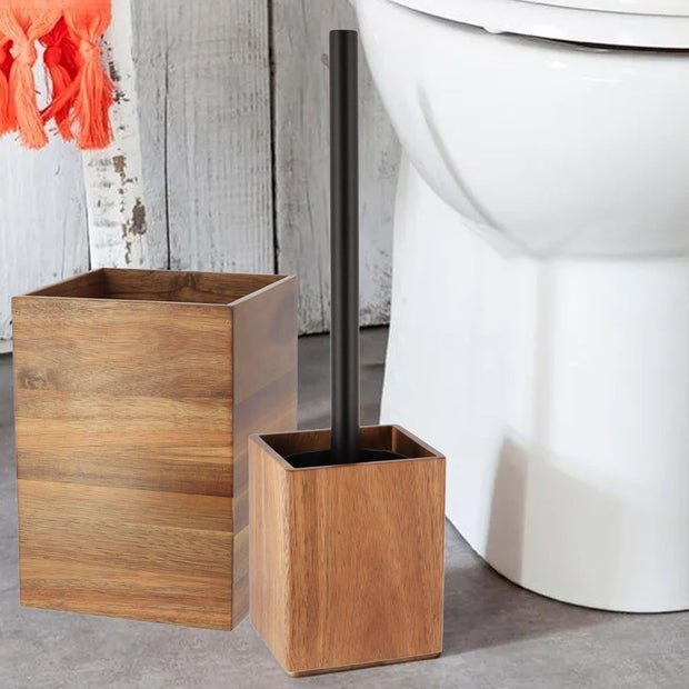 Acacia Wood Bathroom Accessory Set Collection - JNR Products