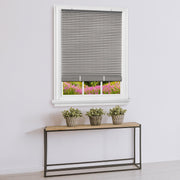 Achim Veranda Indoor/Outdoor Cordless Charcoal/Silver Vinyl Light Filtering Window Roll-Up Blind, 72" L x 36" W - JNR Products