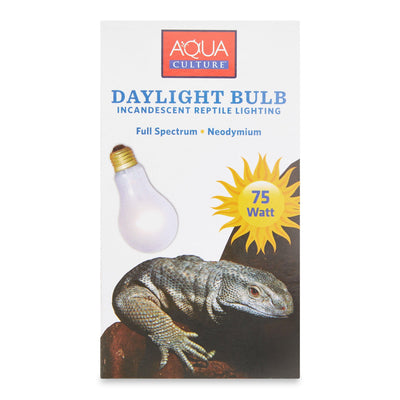 Aqua Culture Daylight Bulb Incandescent Reptile Lighting, 75 Watt - JNR Products