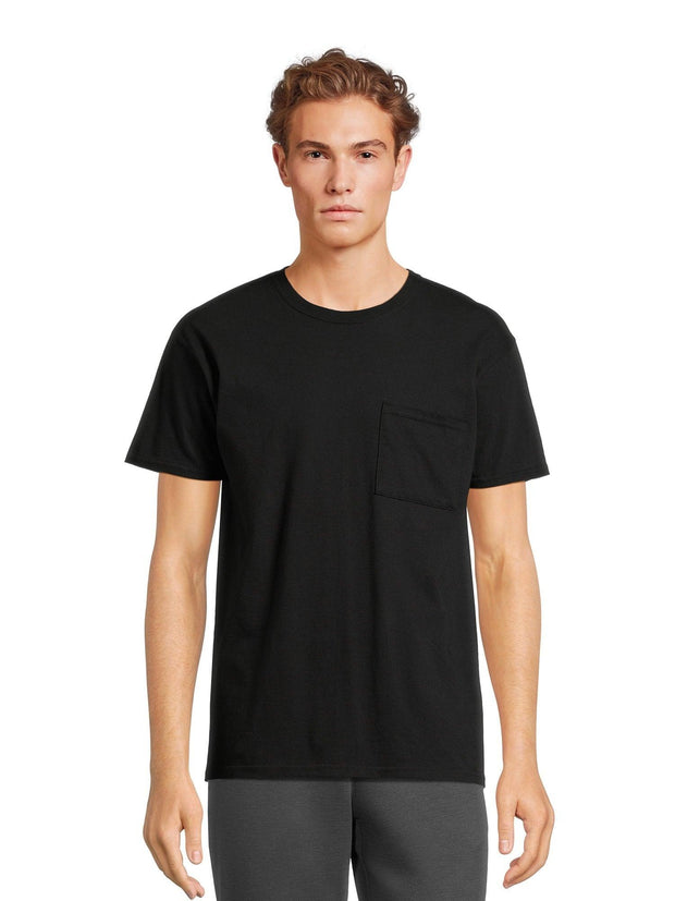 Athletic Works Men's and Big Men's Cotton Pocket Tee, Sizes XS-5XL - JNR Products