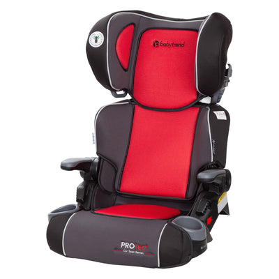 Folding High Back Booster Car Seat - Mars Red - Red - JNR Products