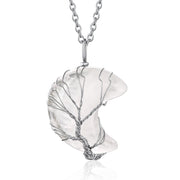 Bestyle Tree of Life Heart Crystal Necklaces for Women Girls, Moonstone Necklace June Birthstone Pendant Jewelry Gift - JNR Products