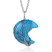 Bestyle Tree of Life Heart Crystal Necklaces for Women Girls, Moonstone Necklace June Birthstone Pendant Jewelry Gift - JNR Products